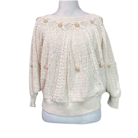 Vintage International Apparel Grannycore Cottage Core Knit Oversized Sweater - Picture 2 of 11